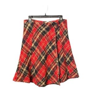 Q.C Wrap Skirt Wool/Mohair Made in Italy Size 8